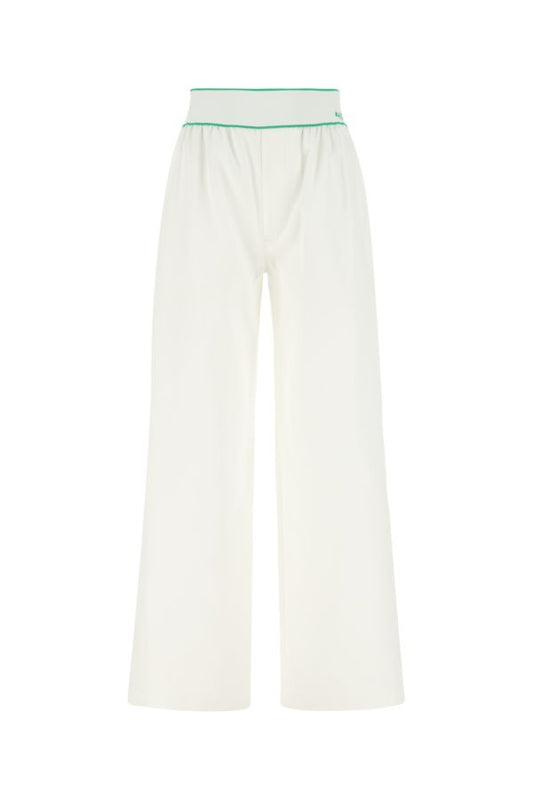 BOTTEGA VENETA | White cotton wide-leg pant