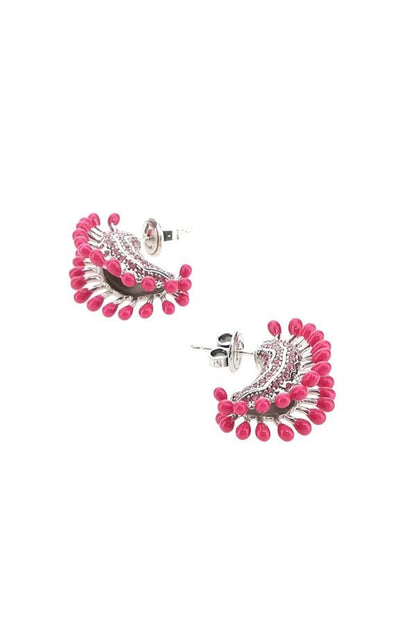 BOTTEGA VENETA | Fuchsia 925 silver earrings