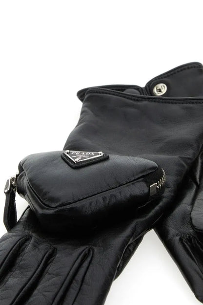 PRADA | ブラックレザーグローブ