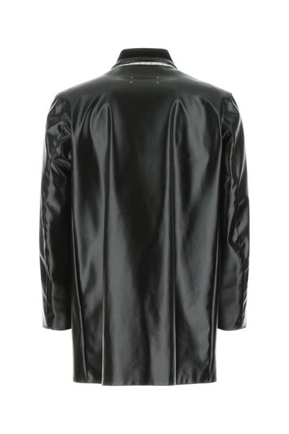 MAISON MARGIELA | Black PVC trench coat