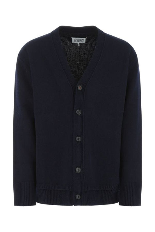 MAISON MARGIELA | Blue wool blend oversize cardigan