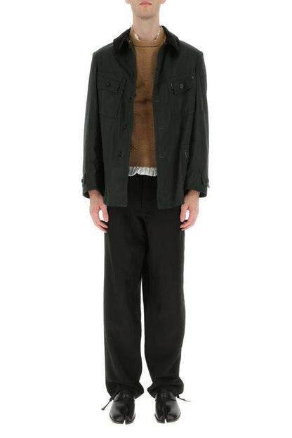 MAISON MARGIELA | Black linen blend pant