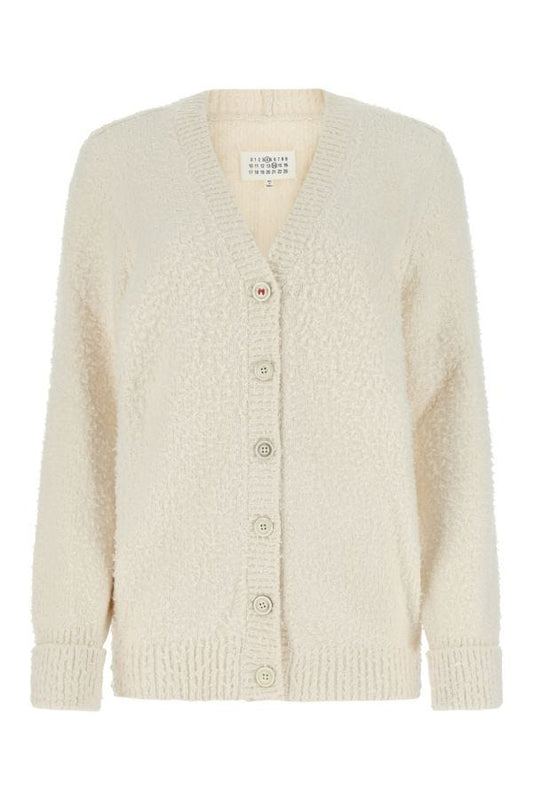 MAISON MARGIELA | Ivory cotton blend oversize cardigan