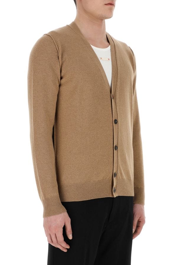 MAISON MARGIELA | Biscuit cashmere cardigan