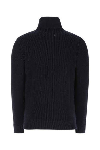 MAISON MARGIELA | Midnight blue cotton blend cardigan