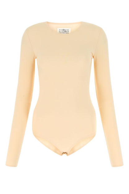 MAISON MARGIELA | Skin pink stretch viscose bodysuit
