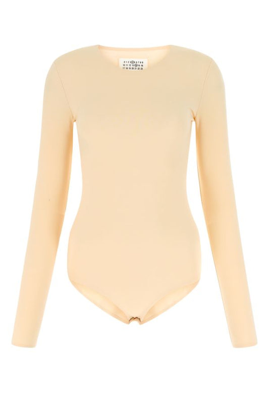 MAISON MARGIELA | Skin pink stretch viscose bodysuit