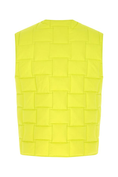BOTTEGA VENETA | Fluo yellow nylon padded vest