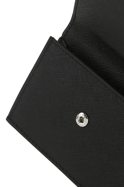 PRADA | ブラックレザーカードホルダー