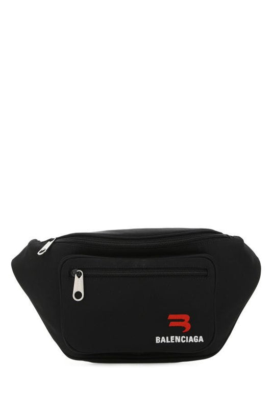 BALENCIAGA | Black nylon medium Explorer belt bag