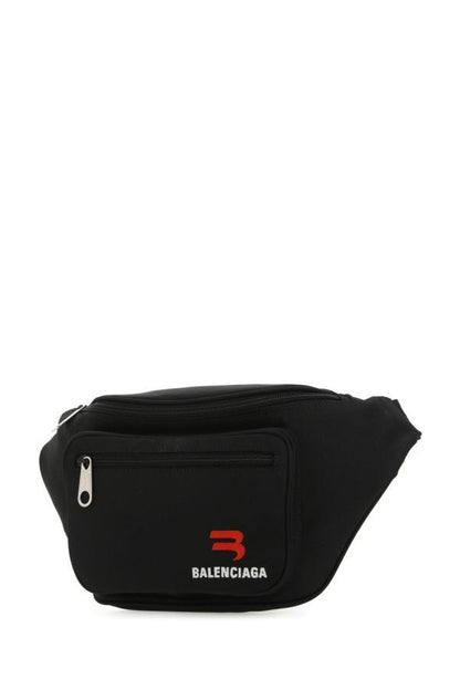 BALENCIAGA | Black nylon medium Explorer belt bag