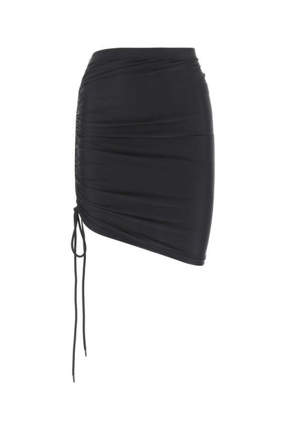 BALENCIAGA | Black stretch nylon skirt