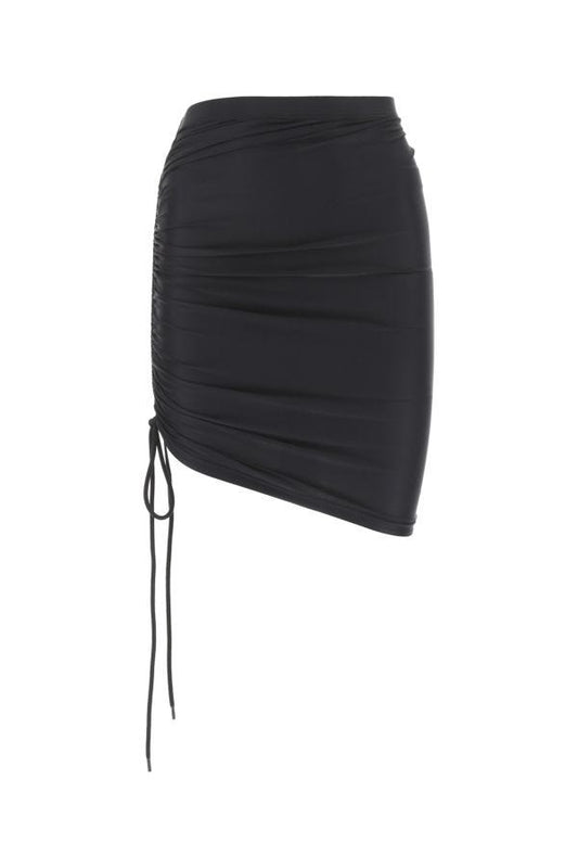 BALENCIAGA | Black stretch nylon skirt