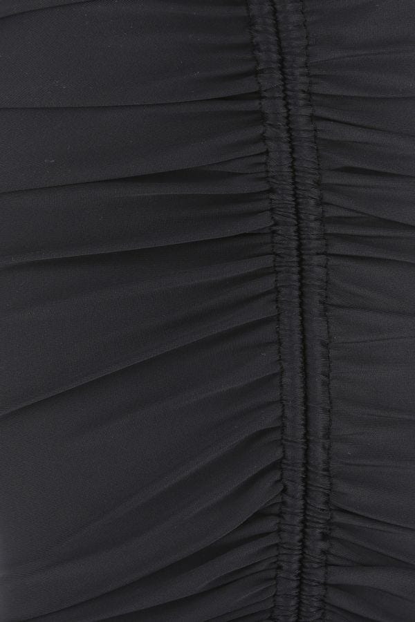 BALENCIAGA | Black stretch nylon skirt