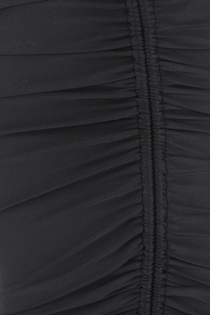 BALENCIAGA | Black stretch nylon skirt