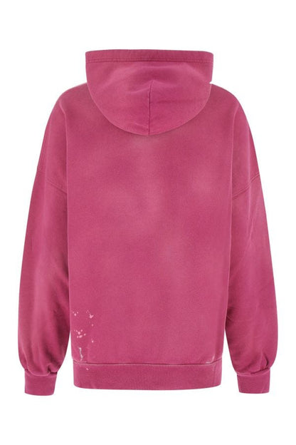 BALENCIAGA | Dark pink cotton oversize sweatshirt