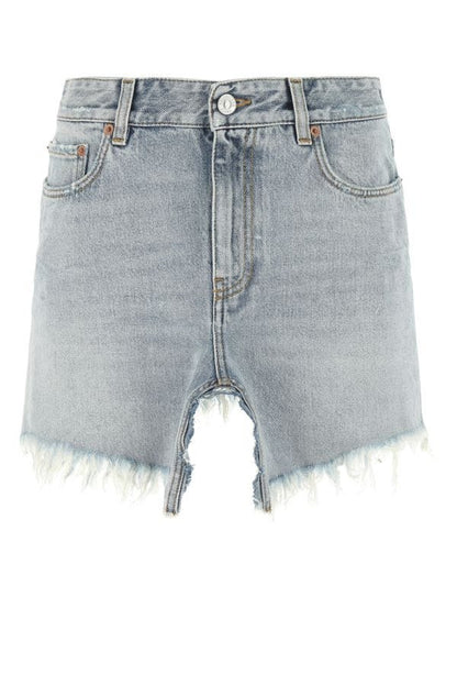 BALENCIAGA | Denim Cut-Up mini skirt