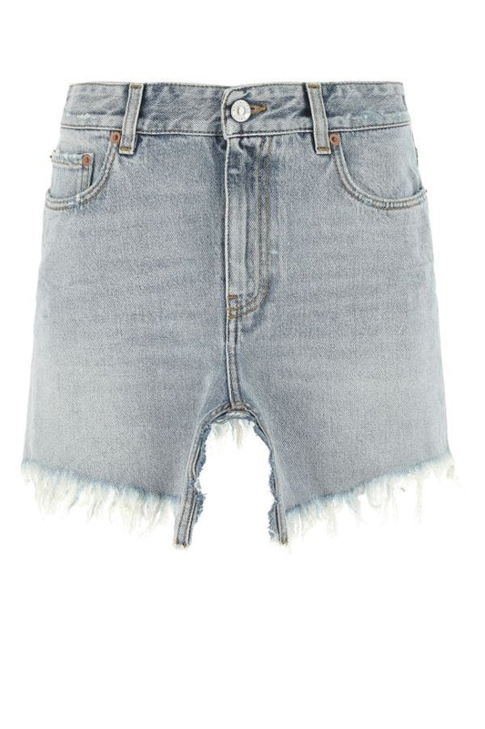BALENCIAGA | Denim Cut-Up mini skirt