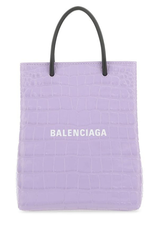 BALENCIAGA | Lilac leather handbag