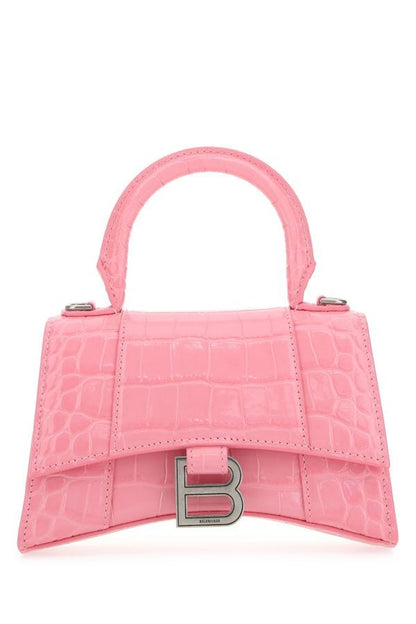 BALENCIAGA | Pink leather XS Hourglass handbag