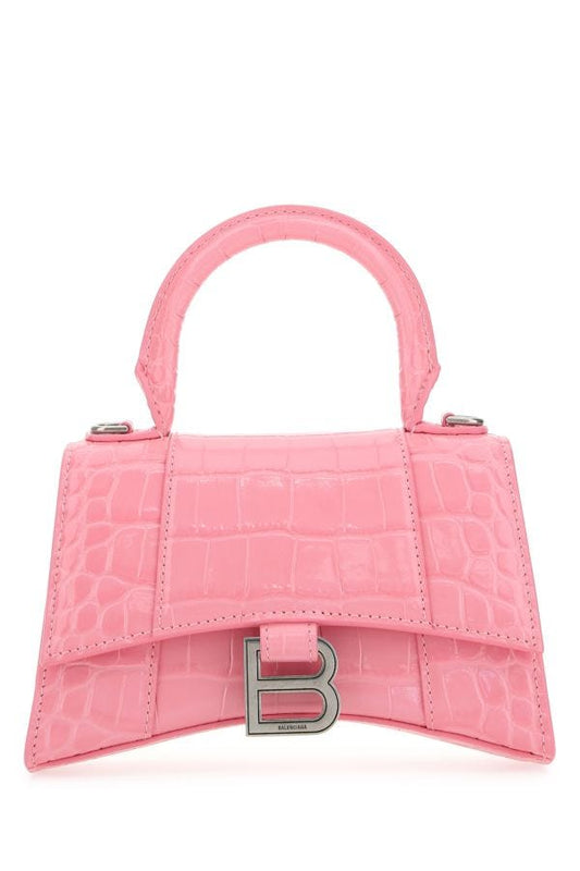 BALENCIAGA | Pink leather XS Hourglass handbag