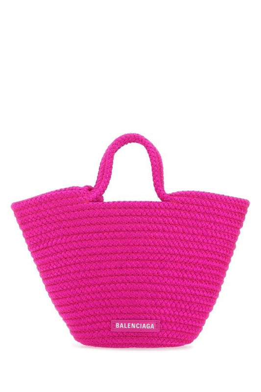 BALENCIAGA | Fuchsia rope small Ibiza handbag