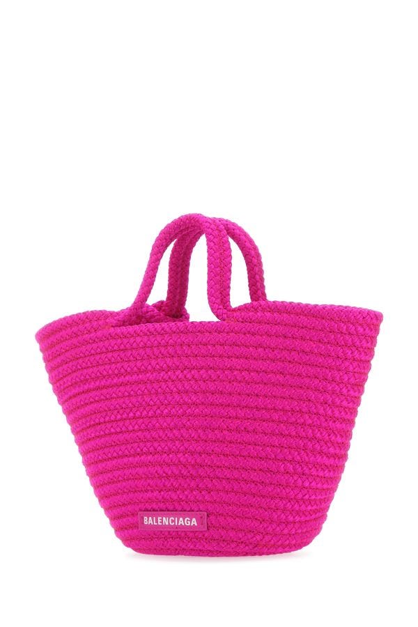 BALENCIAGA | Fuchsia rope small Ibiza handbag