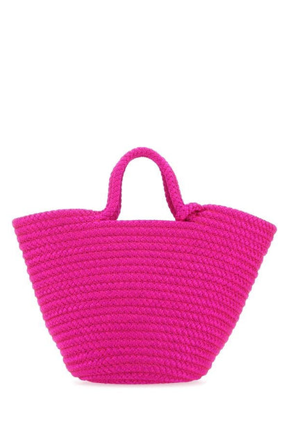 BALENCIAGA | Fuchsia rope small Ibiza handbag
