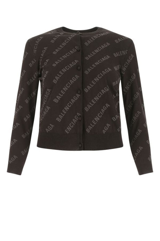 BALENCIAGA | Printed cotton cardigan