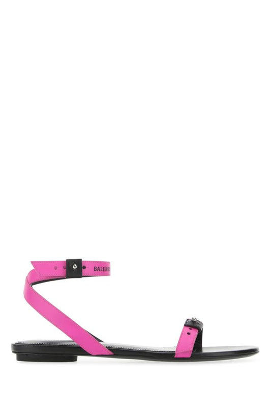 BALENCIAGA | Fuchsia leather sandals