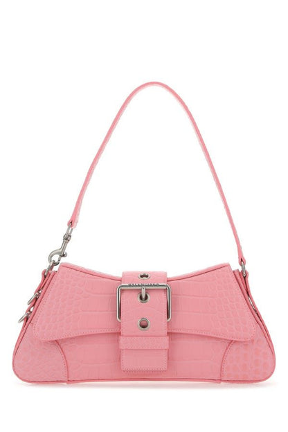 BALENCIAGA | Pink leather Lindsay M shoulder bag