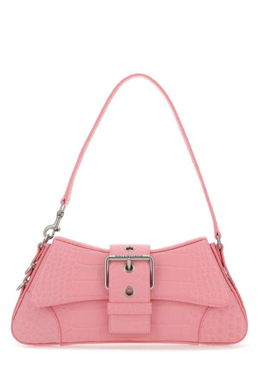 BALENCIAGA | Pink leather Lindsay M shoulder bag