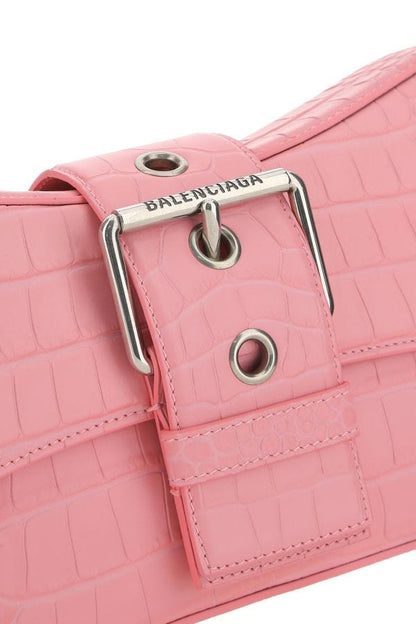 BALENCIAGA | Pink leather Lindsay M shoulder bag
