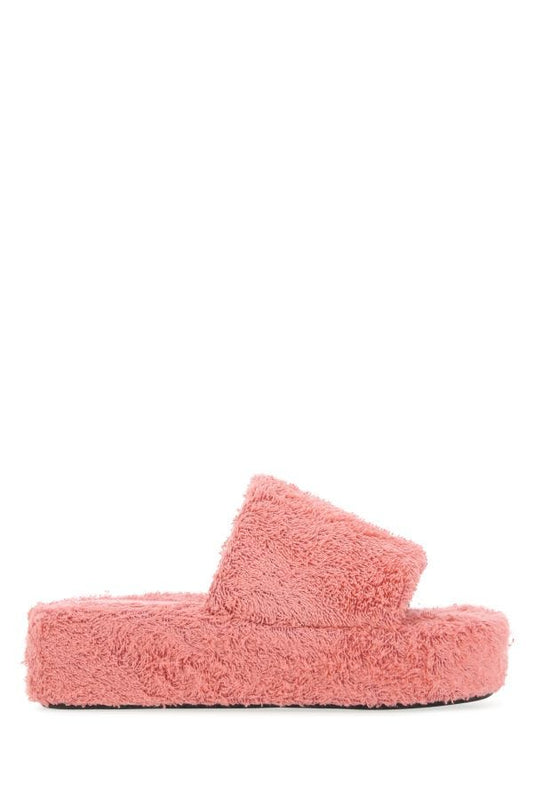 BALENCIAGA | Pink terry fabric Rise slippers