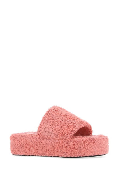 BALENCIAGA | Pink terry fabric Rise slippers