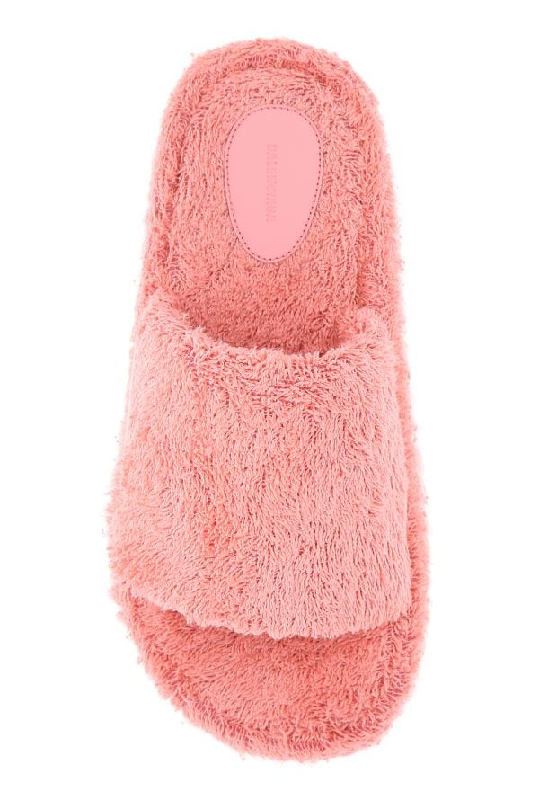 BALENCIAGA | Pink terry fabric Rise slippers