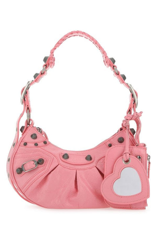BALENCIAGA | Pink nappa leather Le Cagole XS shoulder bag