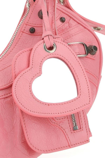 BALENCIAGA | Pink nappa leather Le Cagole XS shoulder bag