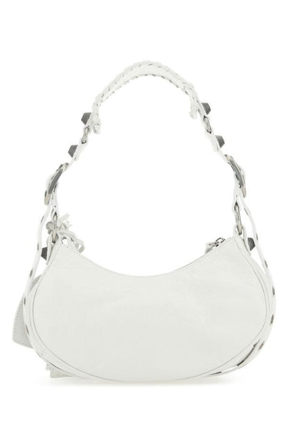 BALENCIAGA | Chalk nappa leather Le Cagole XS shoulder bag