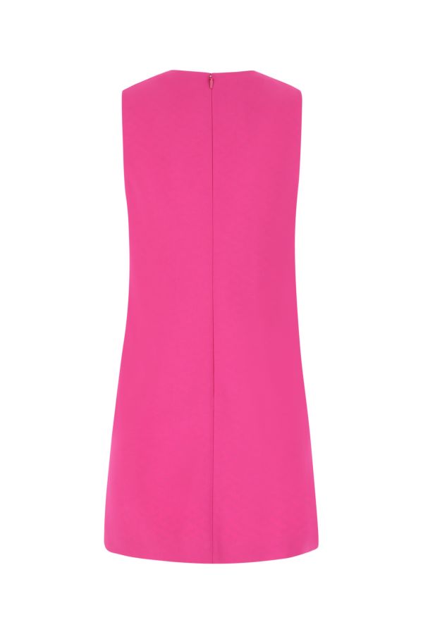 VERSACE | Fuchsia stretch crepe mini dress