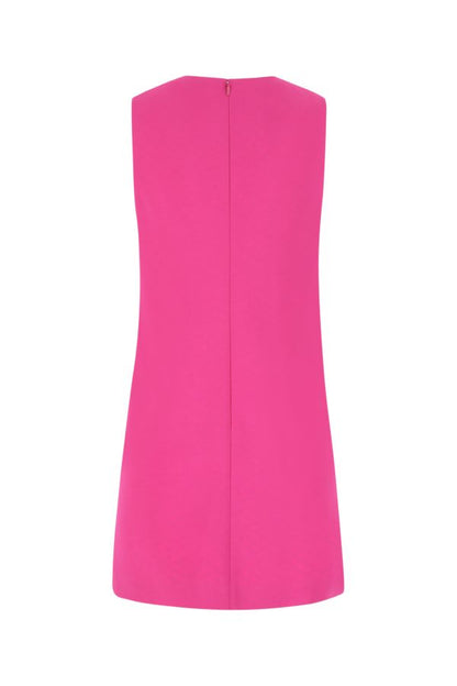VERSACE | Fuchsia stretch crepe mini dress