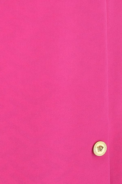 VERSACE | Fuchsia stretch crepe mini dress