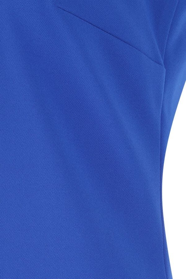 VERSACE | Electric blue stretch crepe mini dress