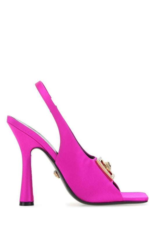 VERSACE | Fuchsia satin sandals