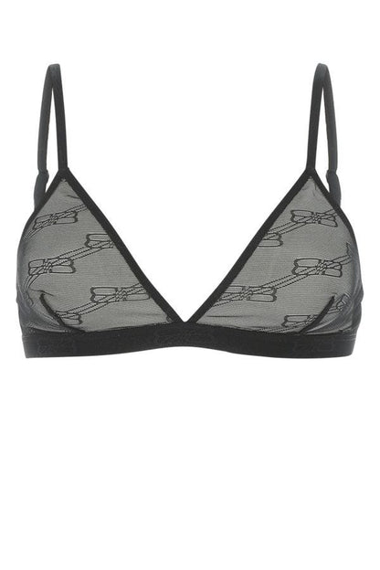 BALENCIAGA | Embroidered mesh bra