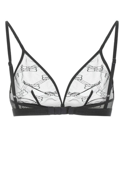 BALENCIAGA | Embroidered mesh bra