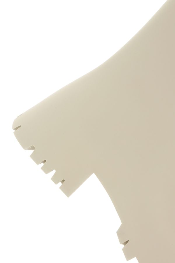 BALENCIAGA | Ivory rubber Trooper boots