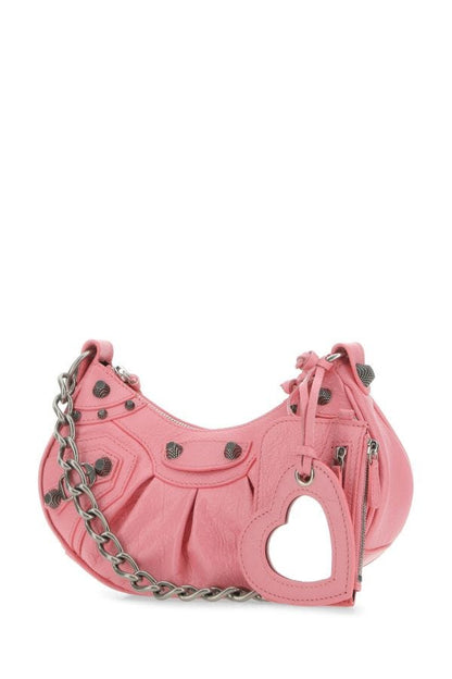 BALENCIAGA | Pink nappa leather Le Cagole XS crossbody bag