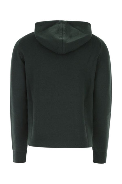 BOTTEGA VENETA | Bottle green stretch wool blend sweatshirt