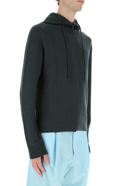 BOTTEGA VENETA | Bottle green stretch wool blend sweatshirt
